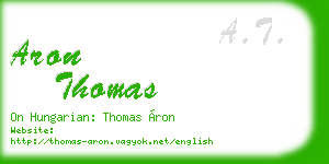 aron thomas business card